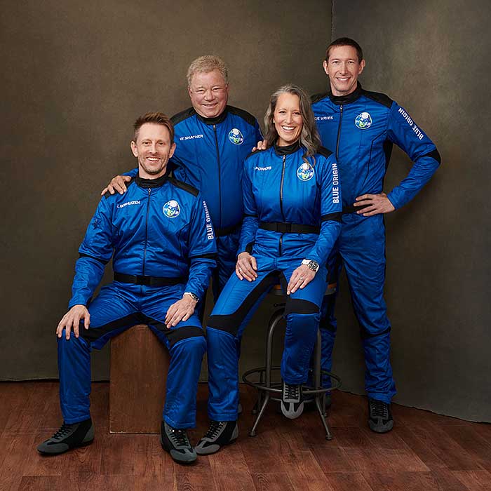 Blue Origin William Shatner and Crew